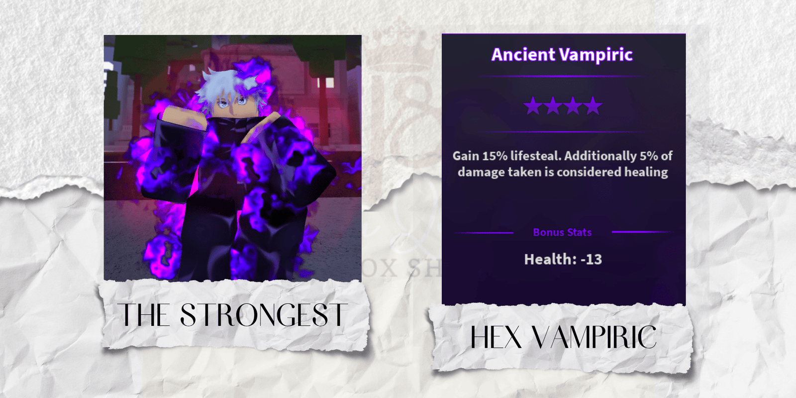 Hex Vampiric The Strongest (Gojo)